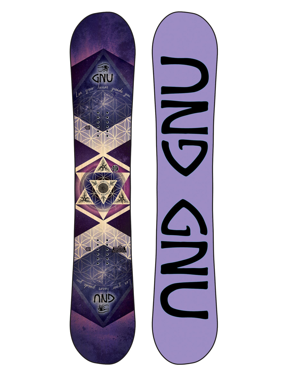 Gnu Asym Ladies Choice C2X Snowboard Wmn (purple/black)