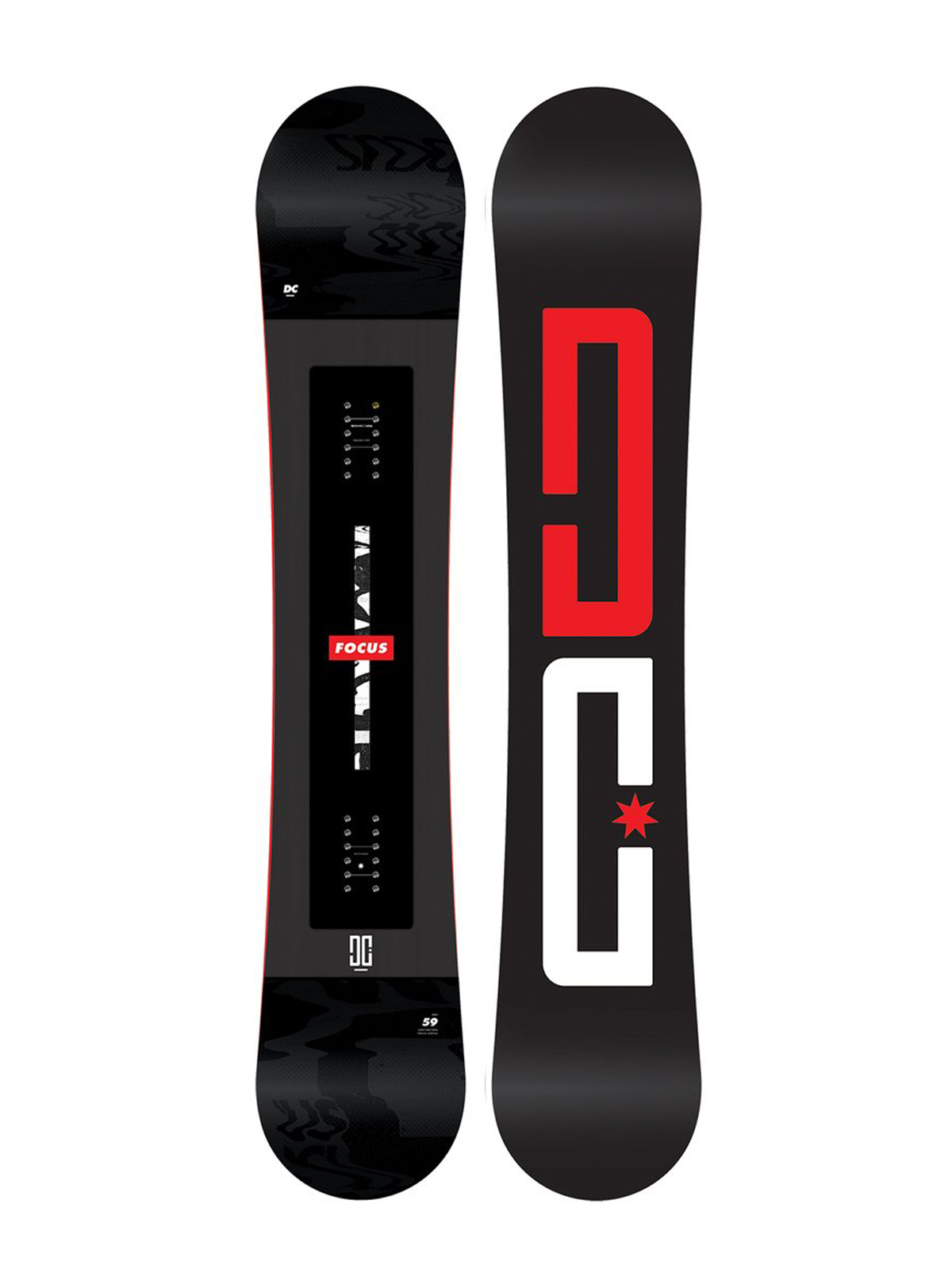 DC Focus Snowboard (black/red)