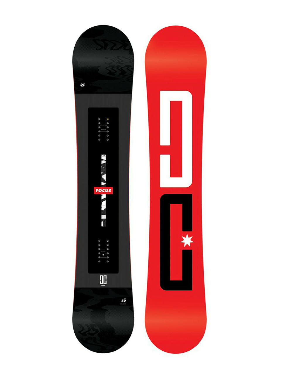 Verwisselbaar Norm Natte sneeuw DC Focus Snowboard (red/black)