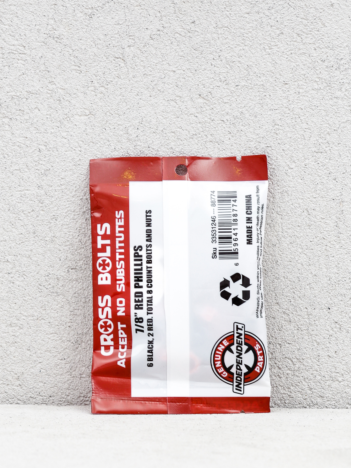 Independent Red Phillips Bolts (black/red)