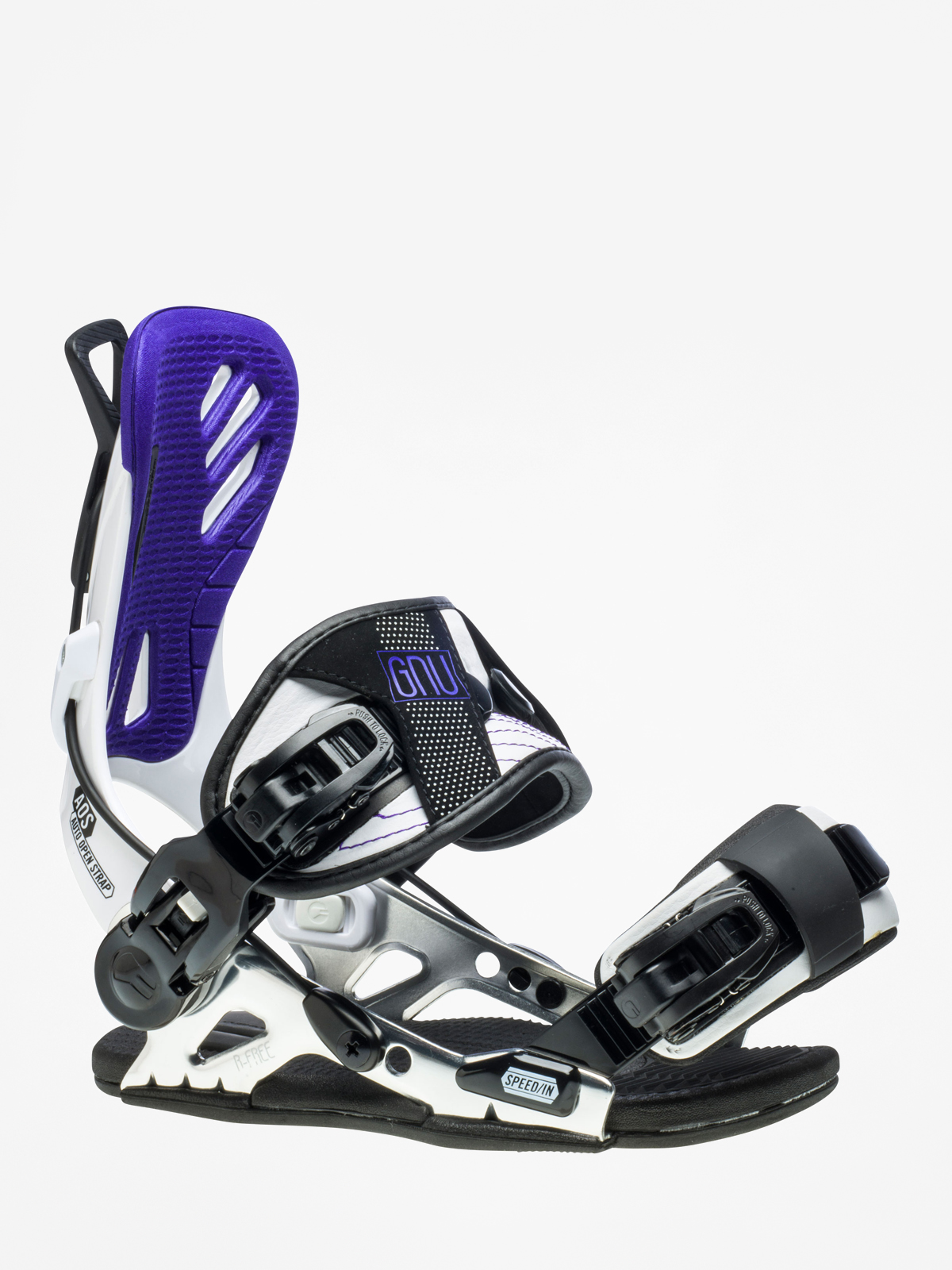 Womens Gnu B-Free Snowboard bindings (white)
