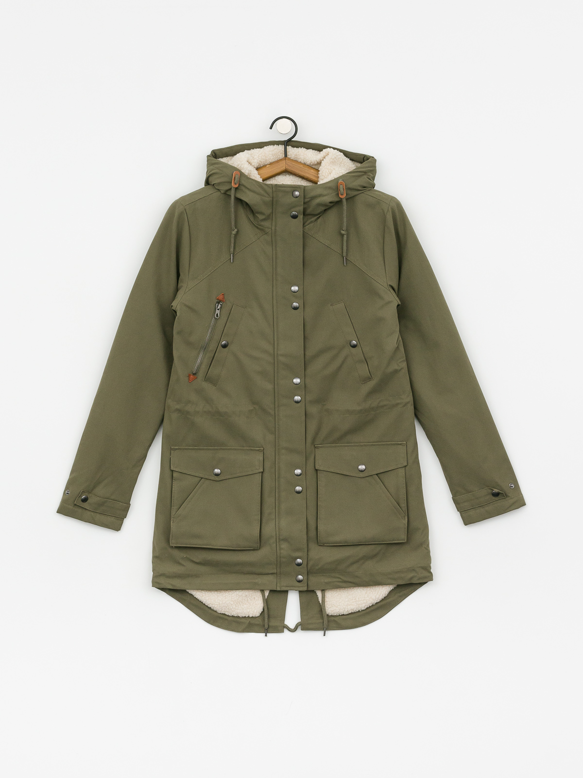 Volcom Walk On By 5K Parka Jacket Wmn (army green combo)