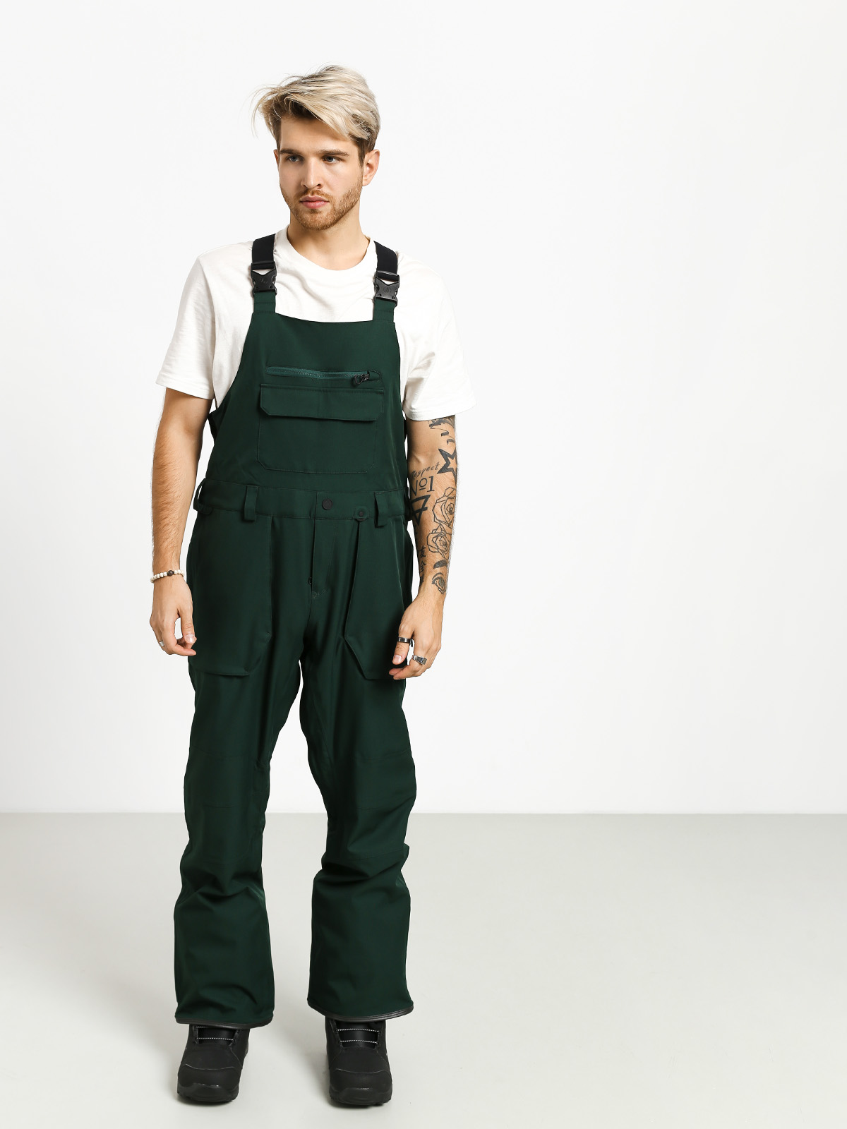 Mens Volcom Roan Bib Overall Snowboard pants (dkg)
