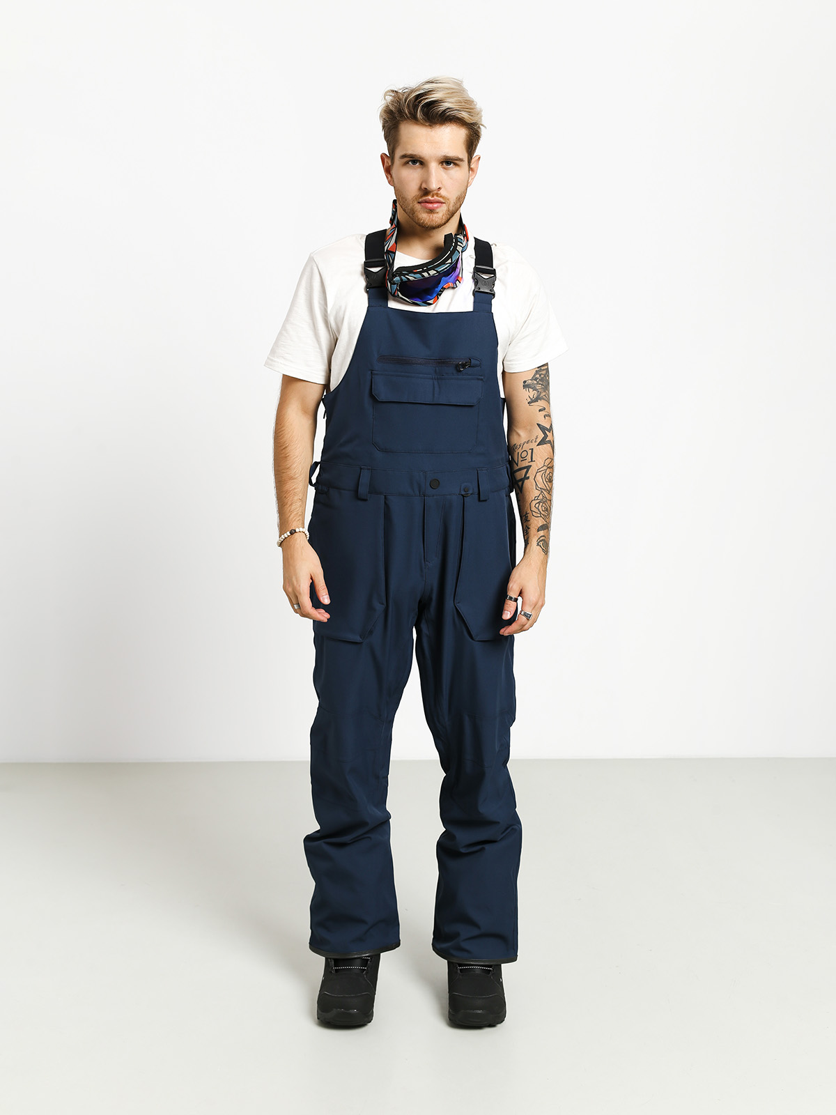 Mens Volcom Roan Bib Overall Snowboard pants (nvy)