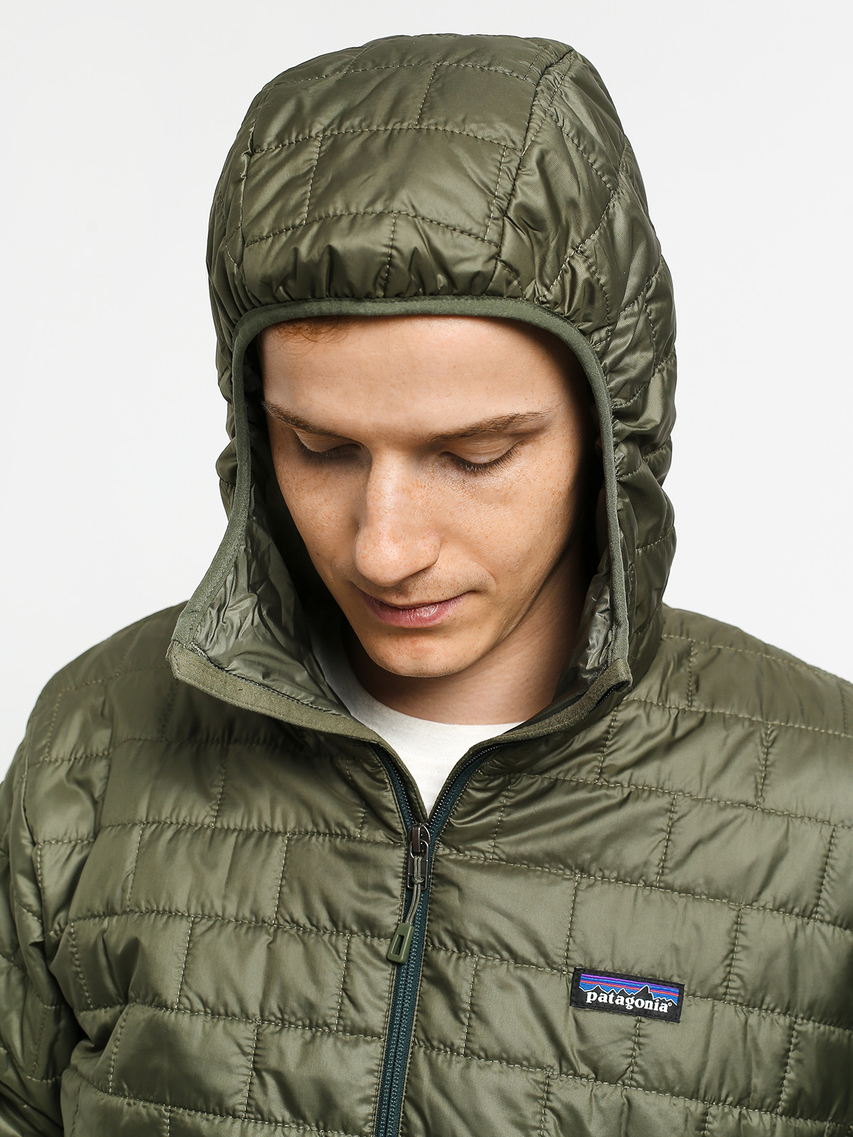 Patagonia nano shop puff hoody green