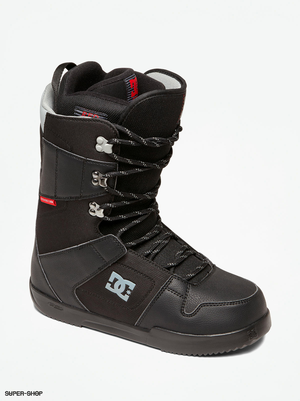 dc phase black snowboard boots