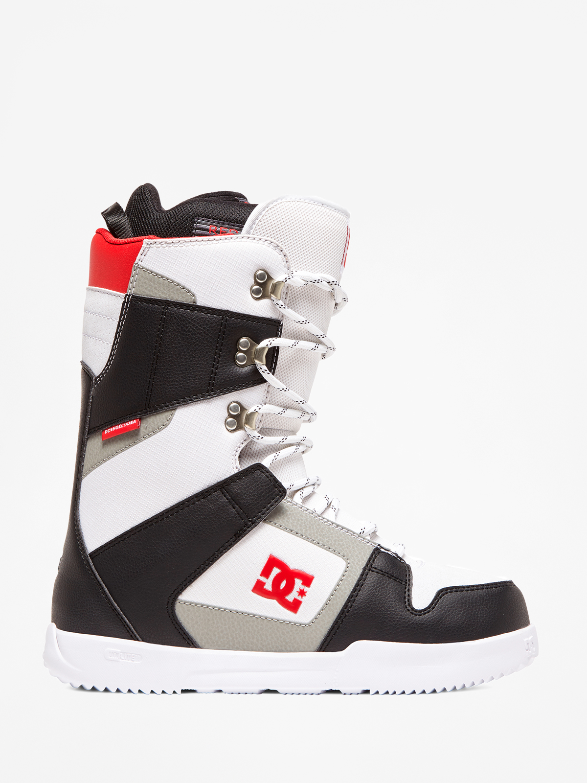 dc white snowboarding boots