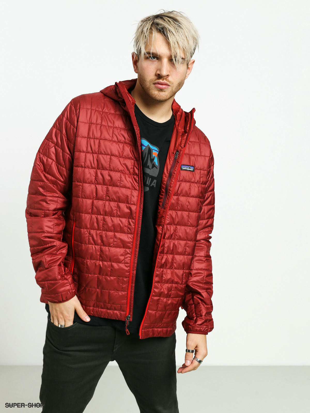 patagonia nano air hoody oxide red