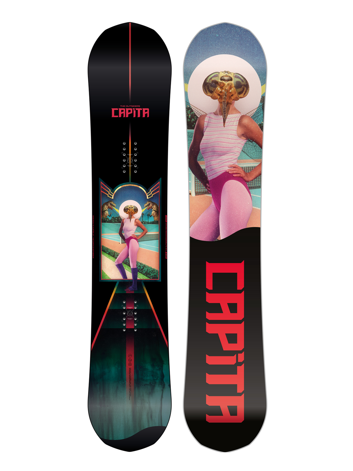 Mens Capita The Outsiders Snowboard (multi 3/black/red)