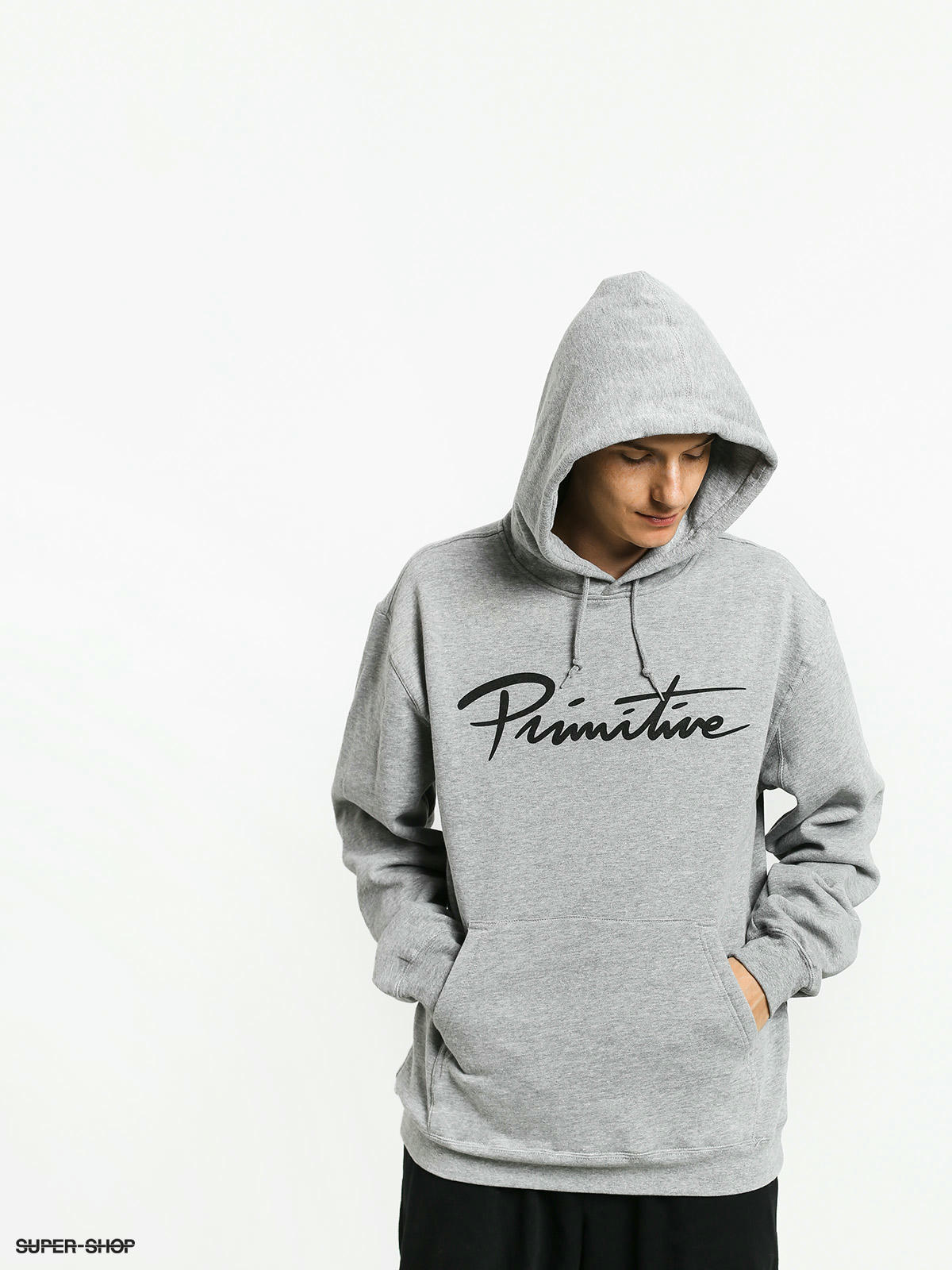 grey primitive hoodie