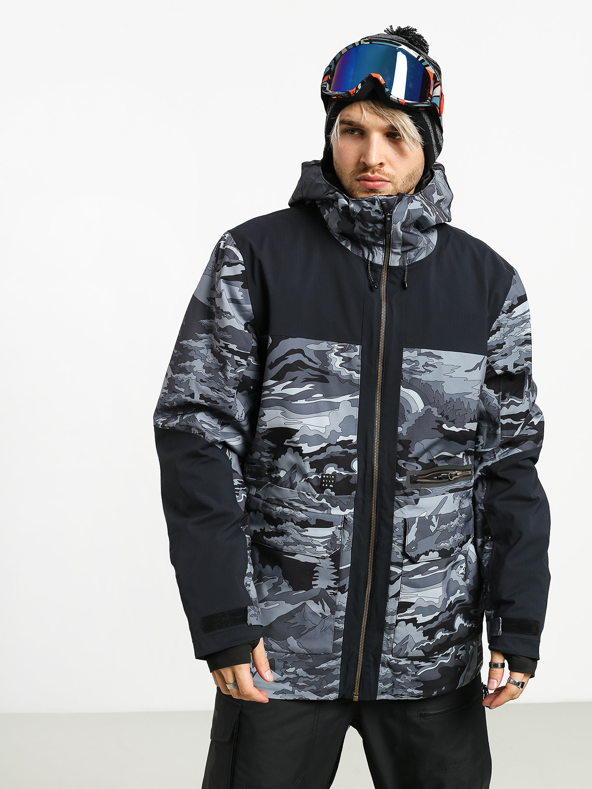 Herren Quiksilver Arrow Wood Snowboard jacke (black snowscene)