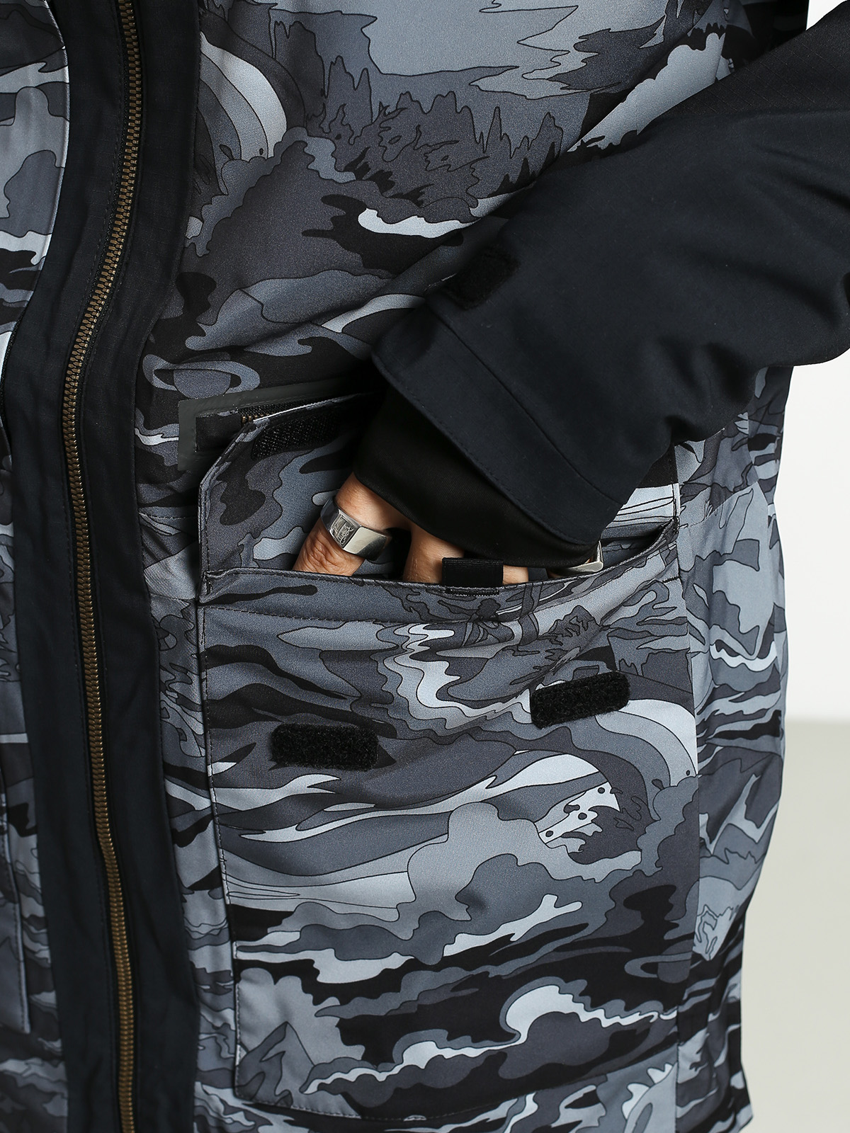 Herren Quiksilver Arrow Wood Snowboard jacke (black snowscene)