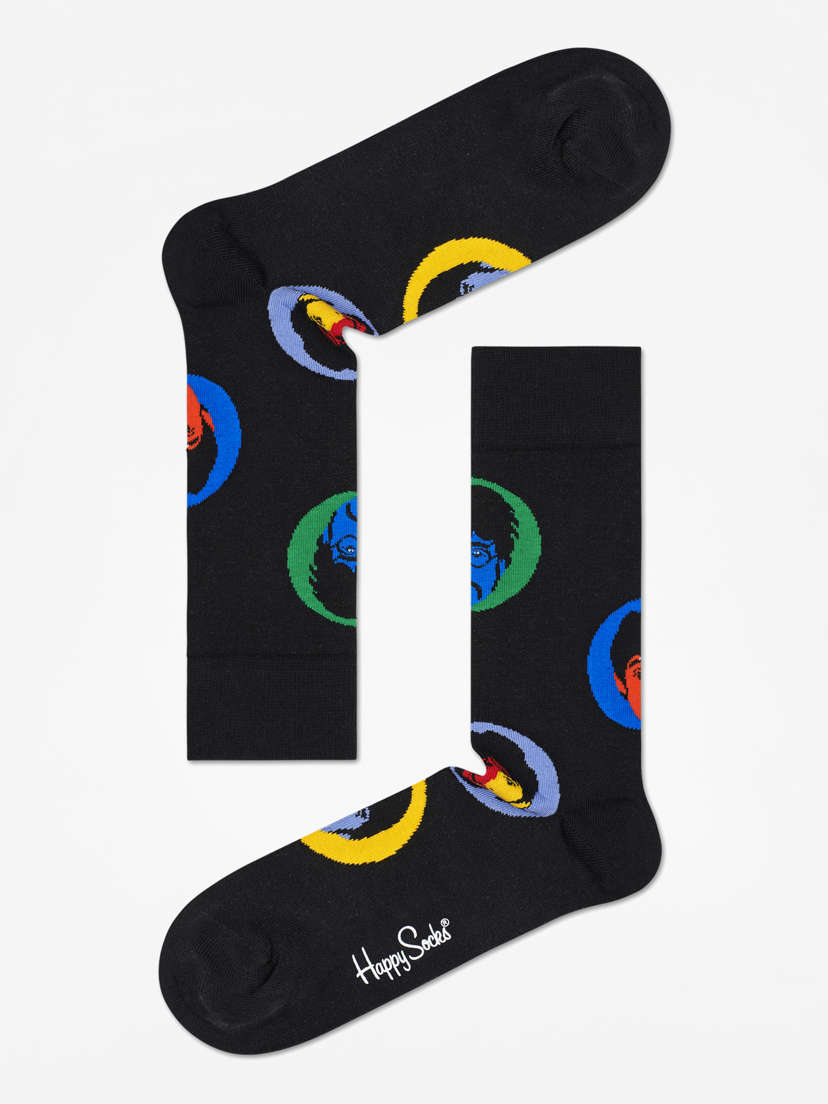 Happy Socks The Beatles Socken (black/yellow/blue/green)