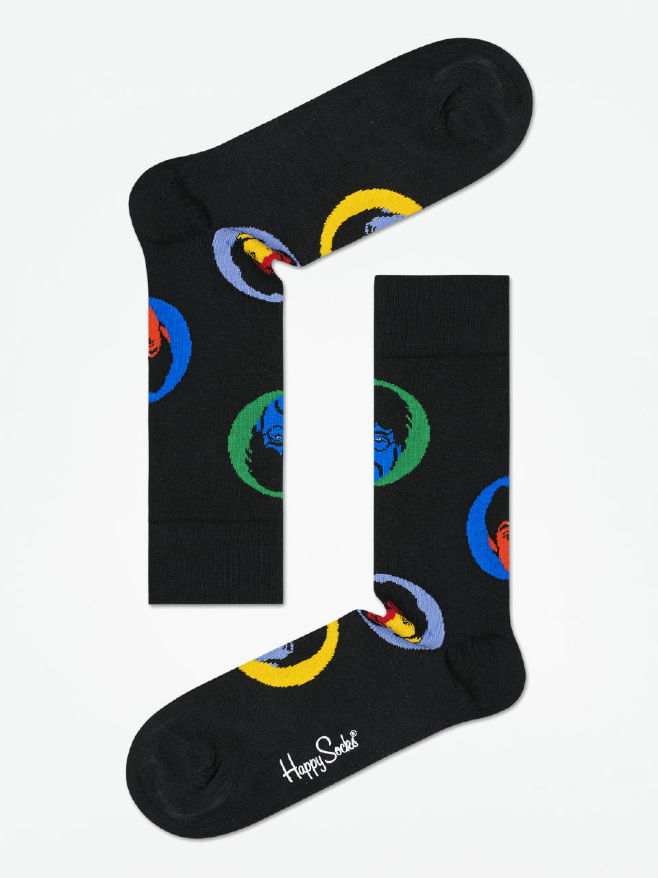 Happy Socks The Beatles Socks (black/yellow/blue/green)