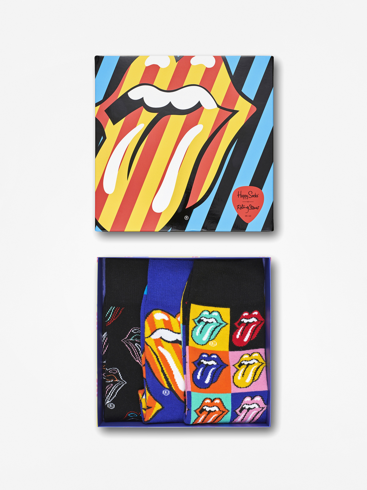 Happy Socks Rolling Stones Giftbox 3Pk Socken (multi)
