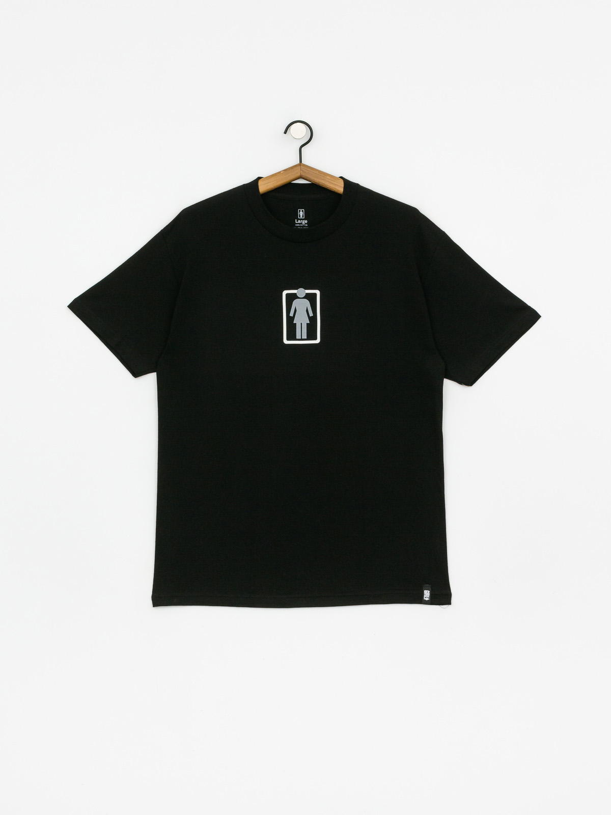 Girl Skateboard Outside Og T-shirt (black)