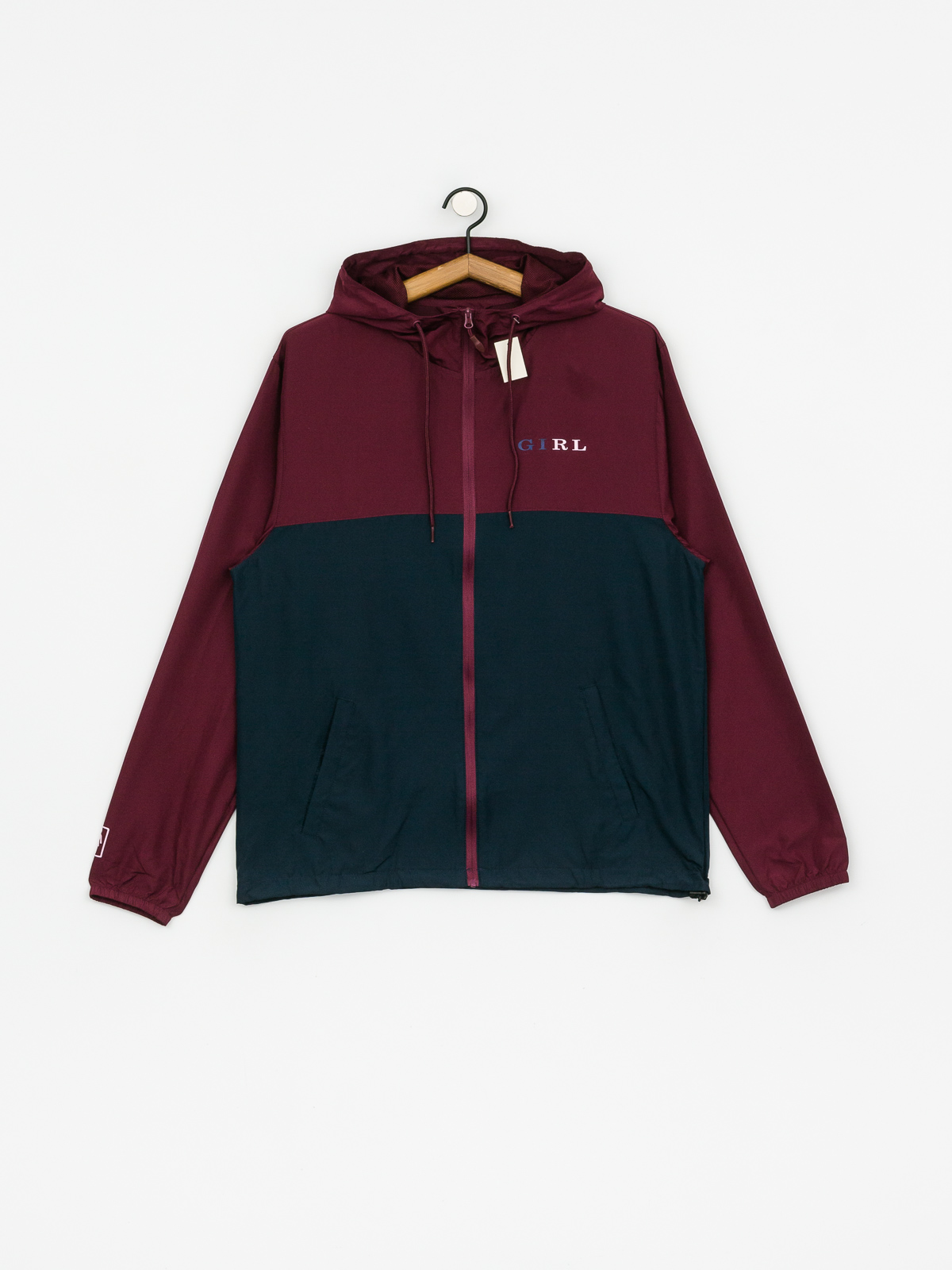 Girl Skateboard Classic Serif 2 Tone Jacket (burgundy/navy)