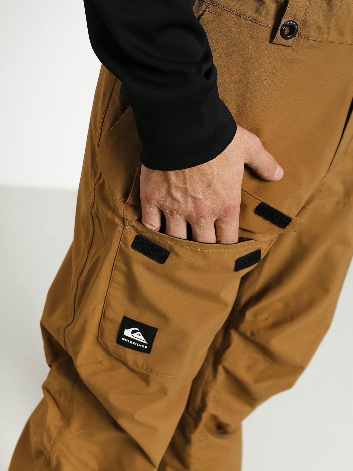 Herren Quiksilver Utility Bib Snowboard hose (otter)