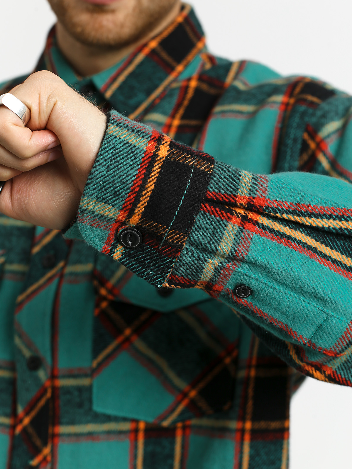 Stussy Ace Plaid Shirt (teal)