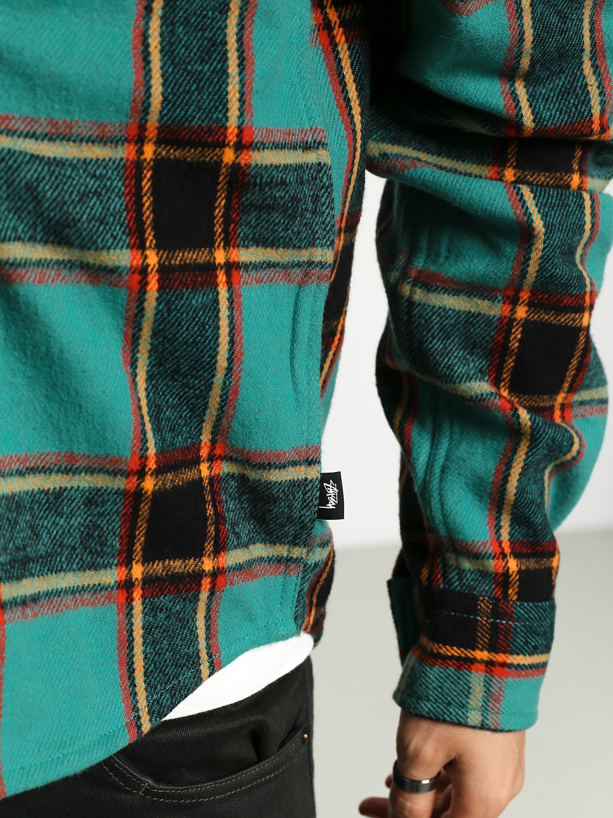 Stussy Ace Plaid Shirt (teal)