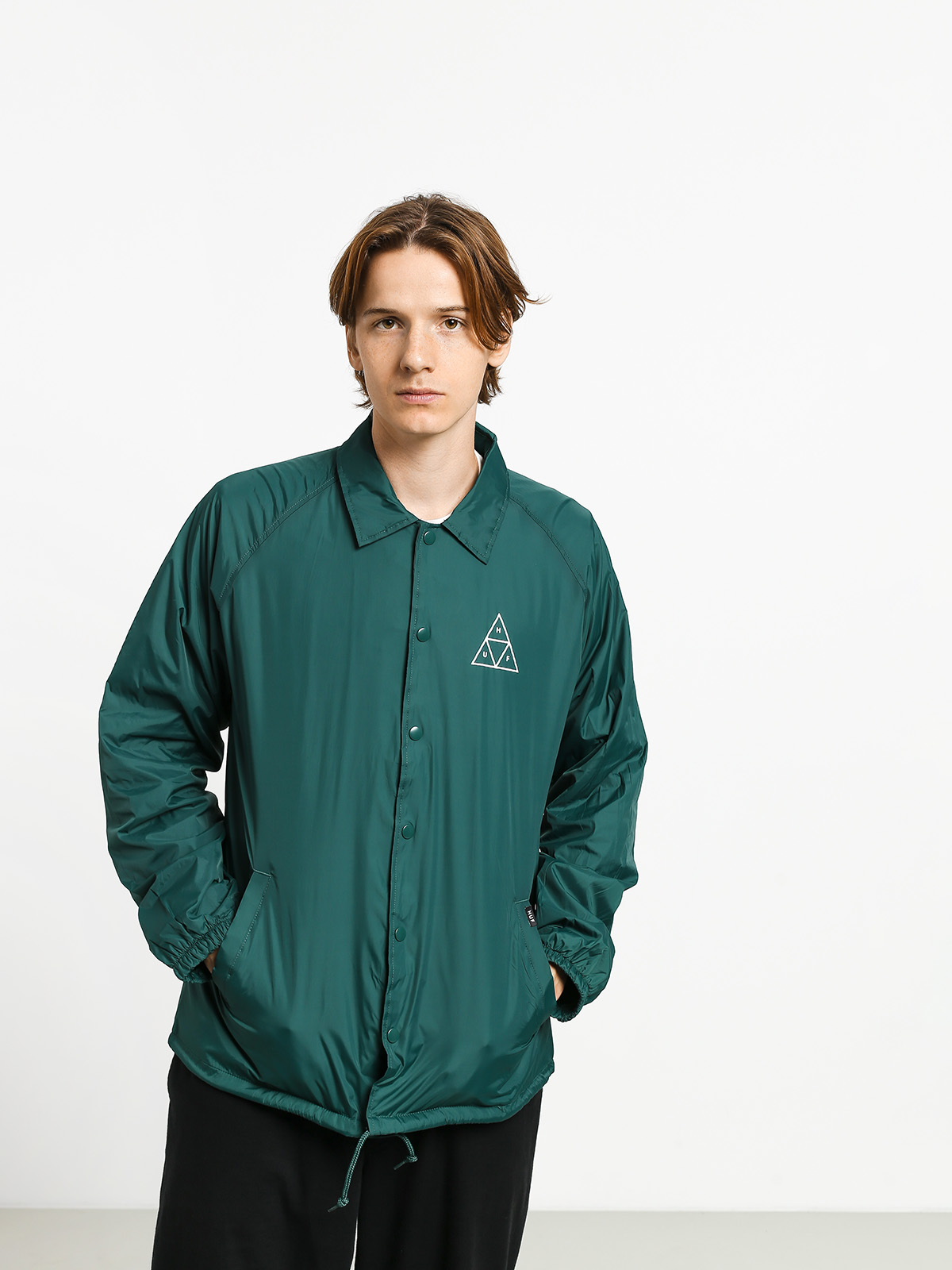 HUF Essentials Coach Jacket (botanical green)