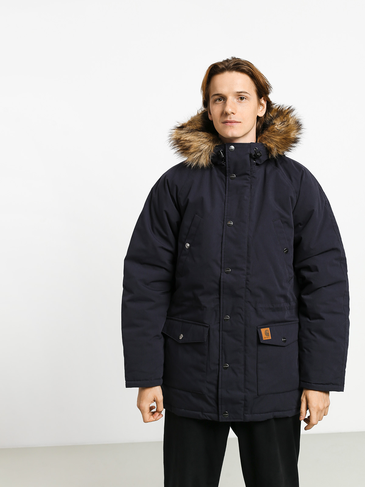 Carhartt WIP Trapper Parka Jacket (dark navy/black)