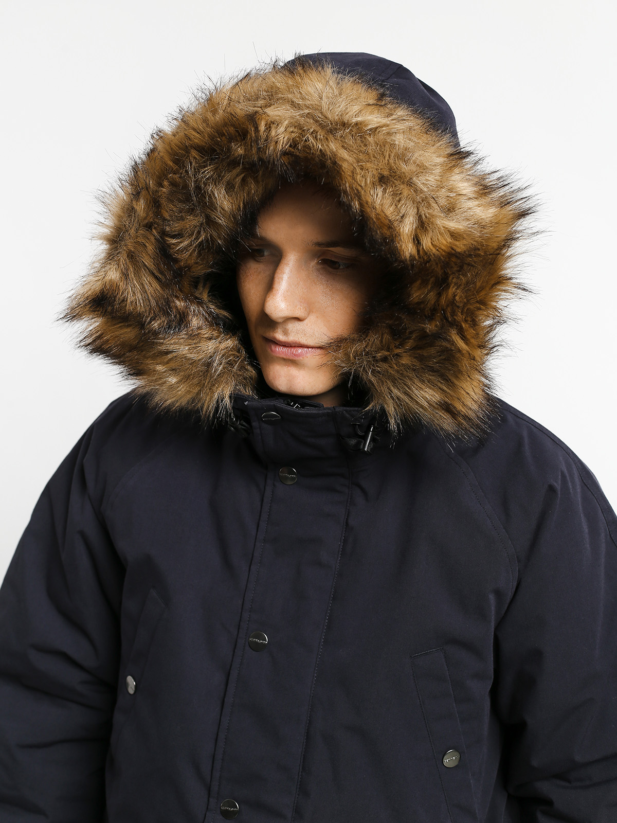 Carhartt WIP Trapper Parka Jacket (dark navy/black)