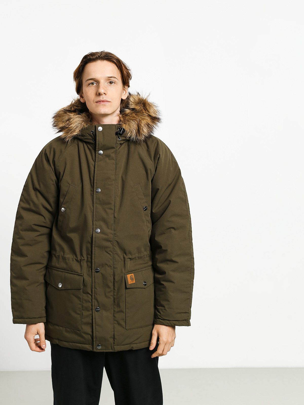 Carhartt WIP Trapper Parka Jacket (cypress/black)