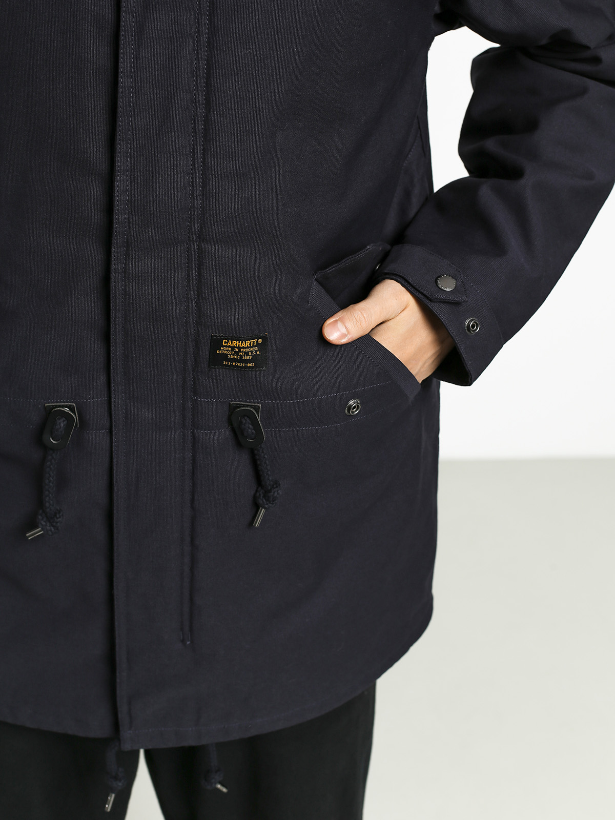 Carhartt WIP Clash Parka Jacket navy blue (dark navy)