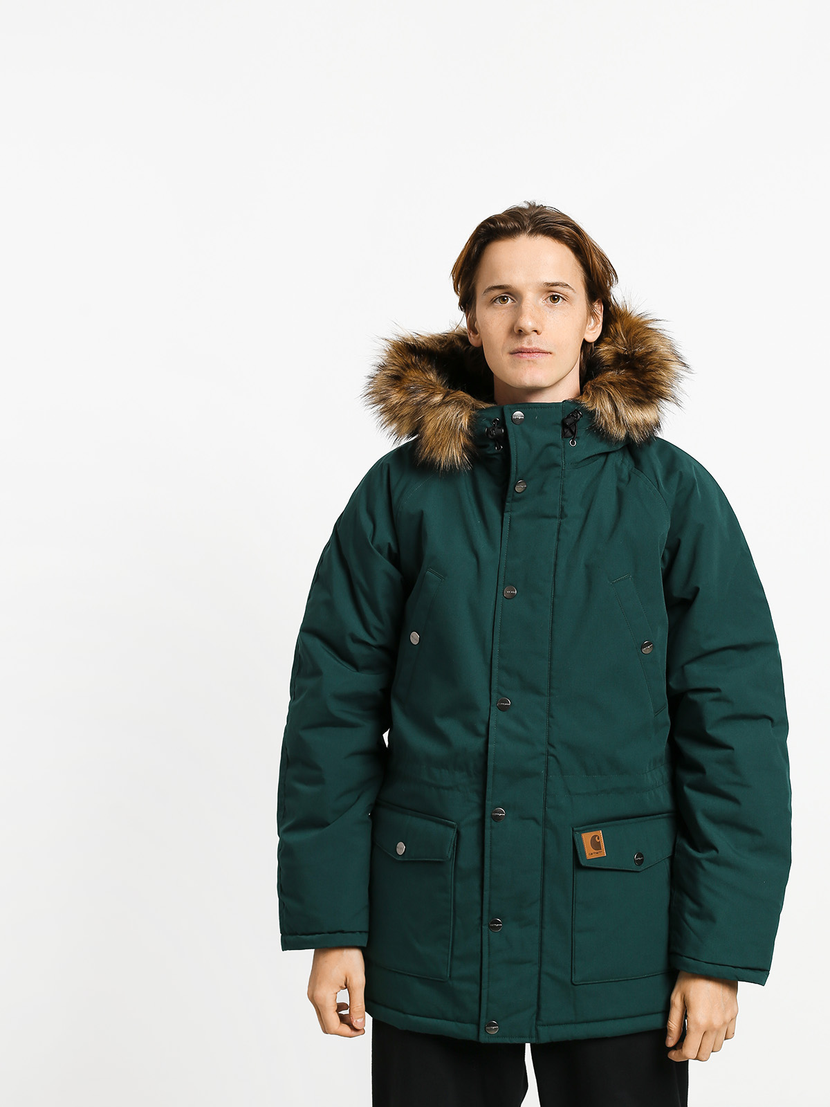 Carhartt WIP Trapper Parka Jacket green (dark fir/black)