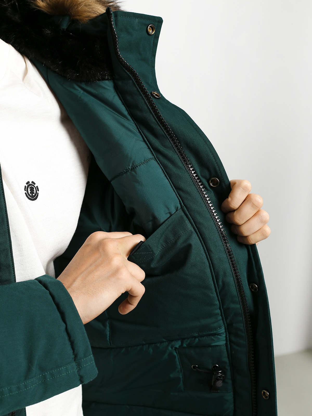 Carhartt WIP Trapper Parka Jacket - green (dark fir/black)