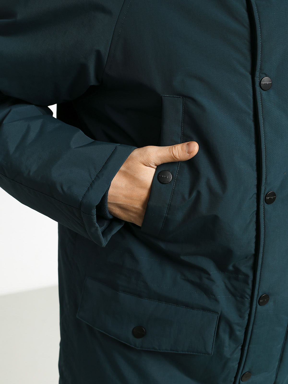 Carhartt WIP Anchorage Parka Jacket (duck blue/black)