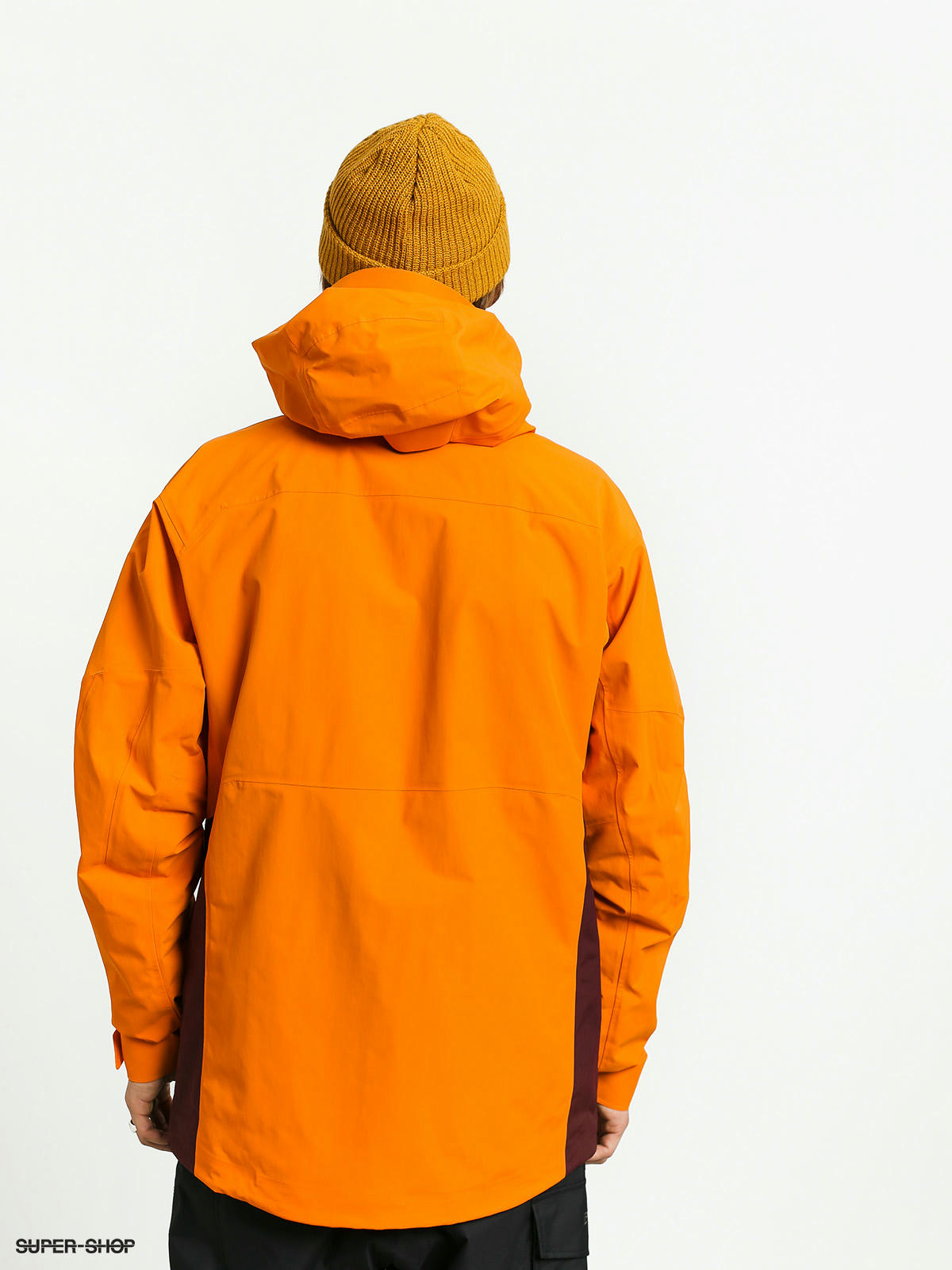 neon orange snowboard jacket