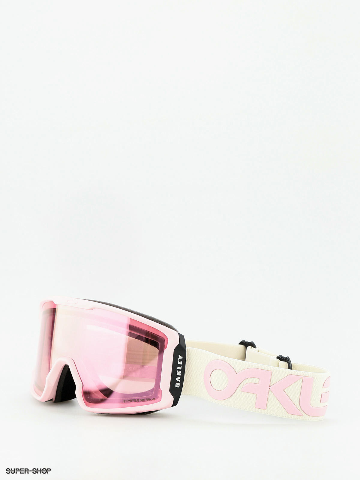 Oakley Line Miner Xm Goggles white pink prizm snow hi pink iridium