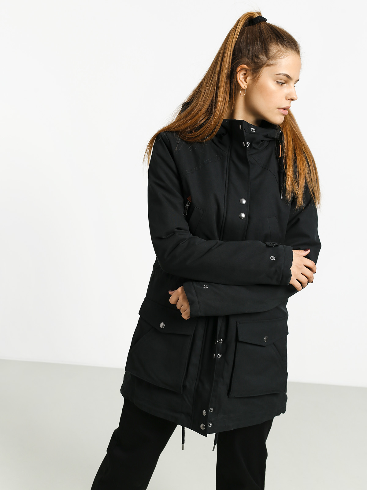 Volcom Walk On By 5K Parka Jacket Wmn (black)