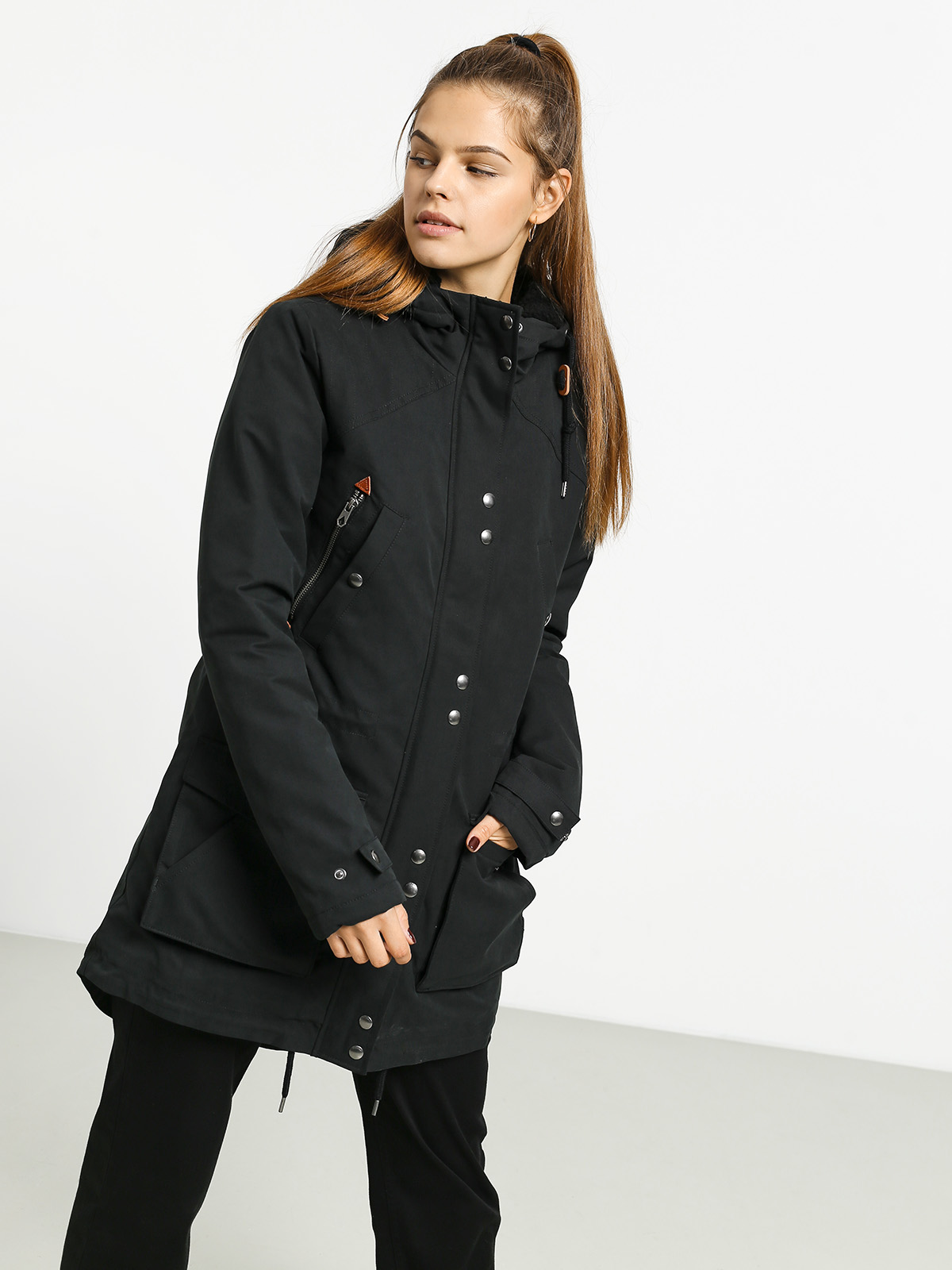 Volcom Walk On By 5K Parka Jacket Wmn (black)