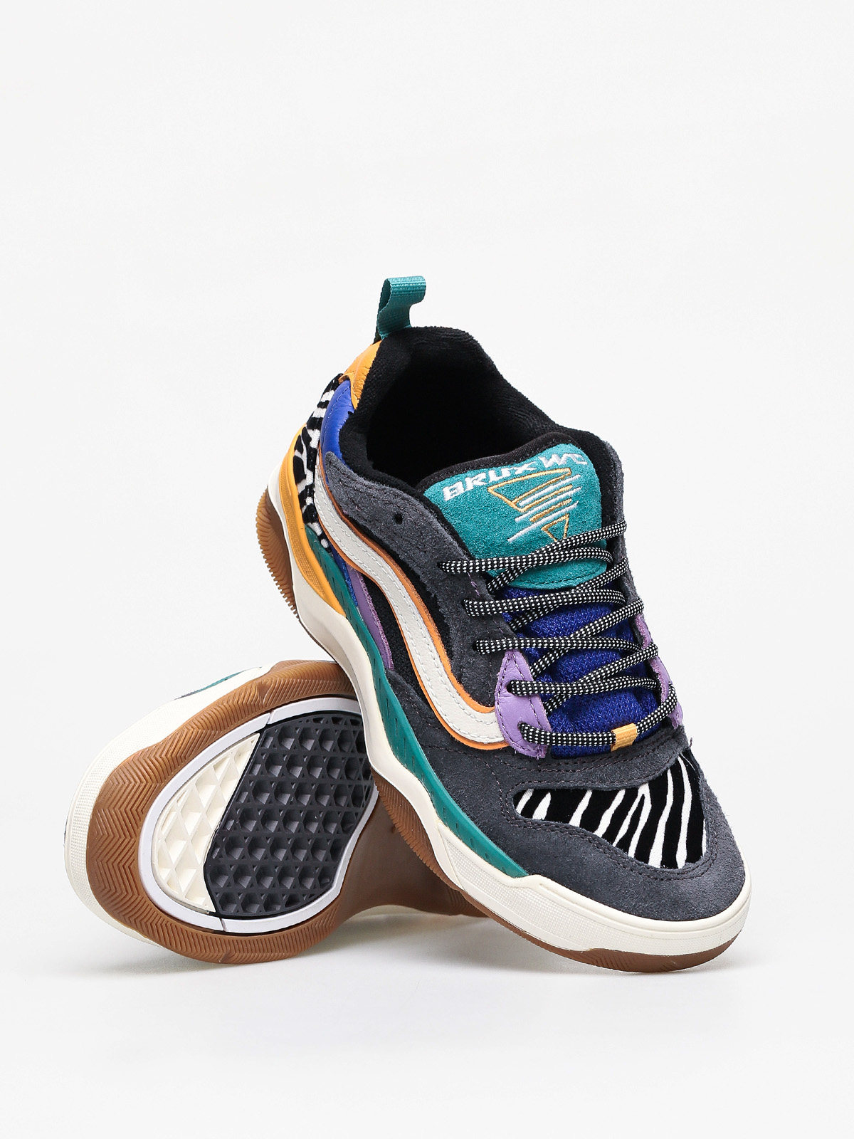 Vans Brux Wc Shoes (zebra/tidepool/marigold)