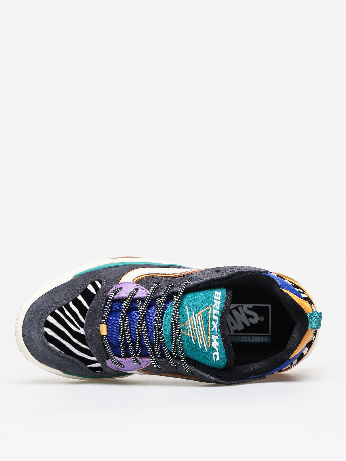 vans brux wc zebra trainers