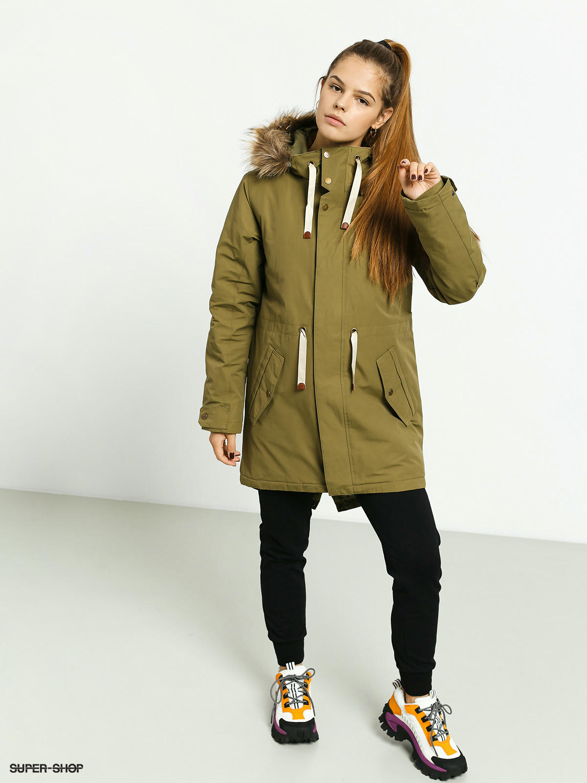 Burton Saxton Parka Jacket Wmn Martini Olive