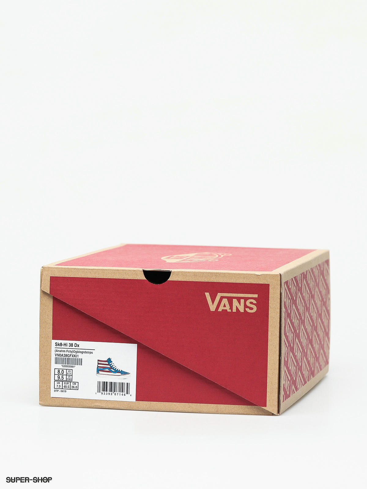 vans 38 in cm