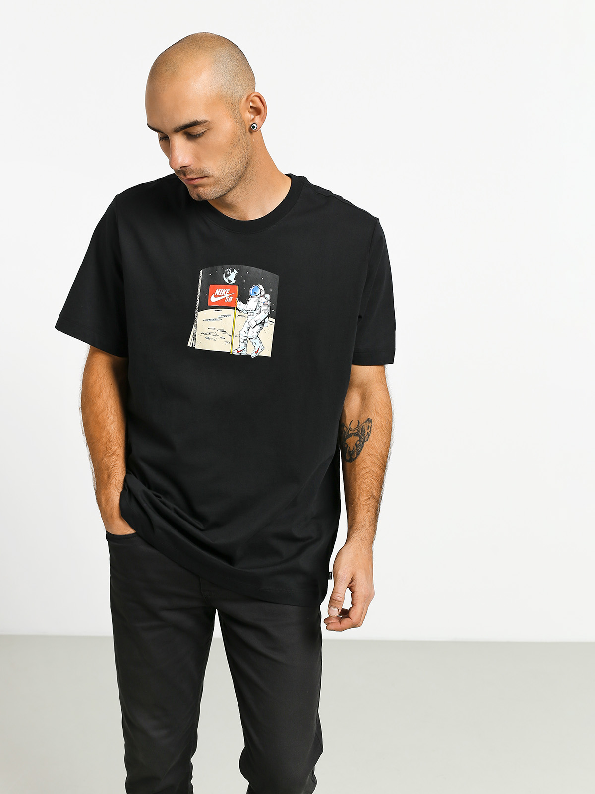 Nike SB Fake Landing Fs T-shirt (black/multi color)
