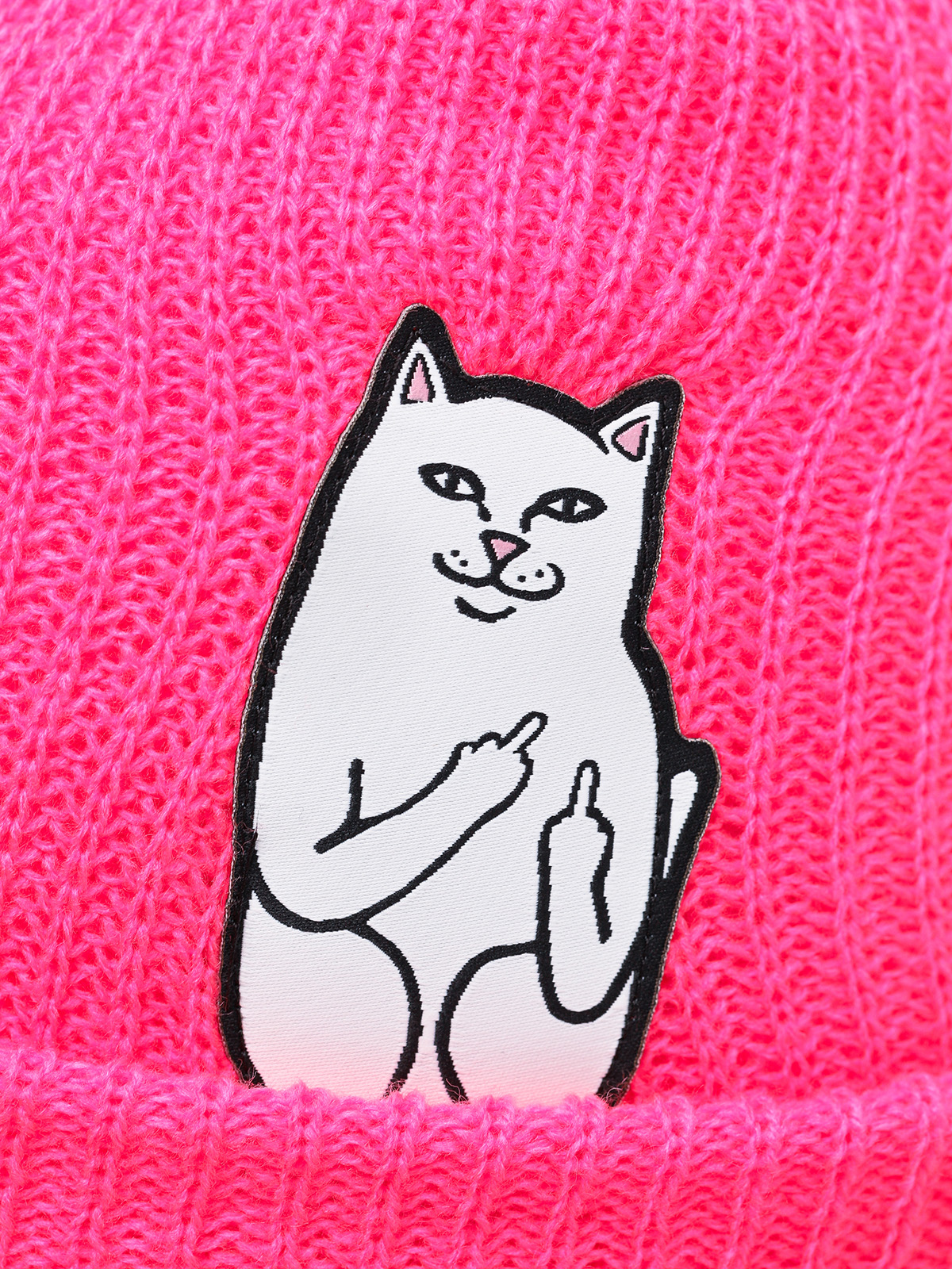 RipNDip Lord Nermal Rib Beanie (fuchsia)