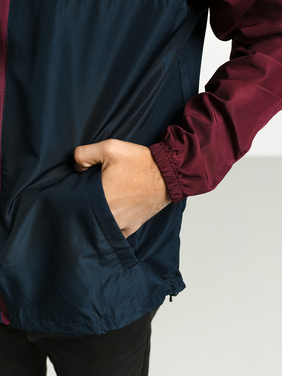 Girl Skateboard Classic Serif 2 Tone Jacket (burgundy/navy)