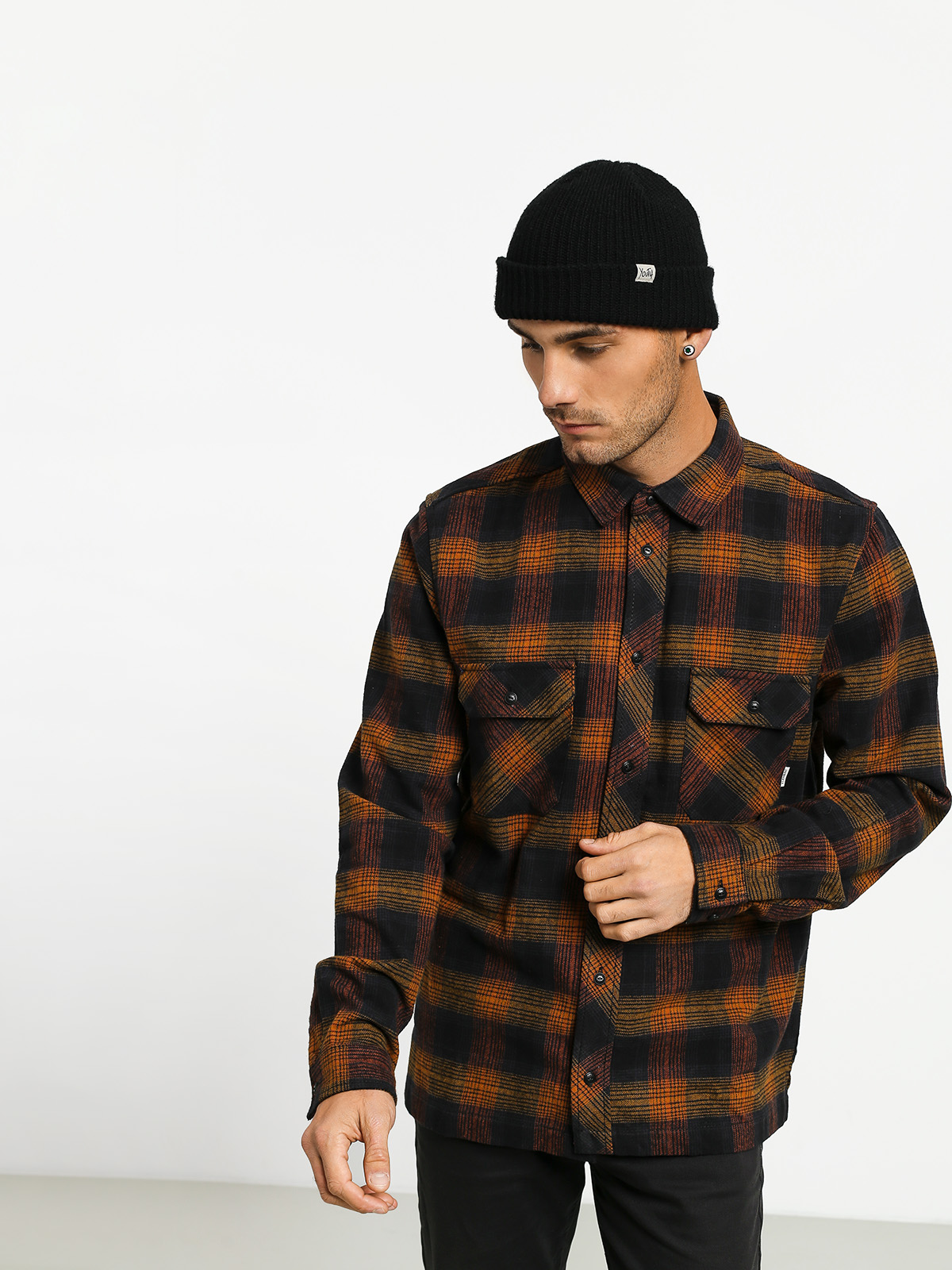 Element Wentworth Shadow Ls Shirt (gold brown)