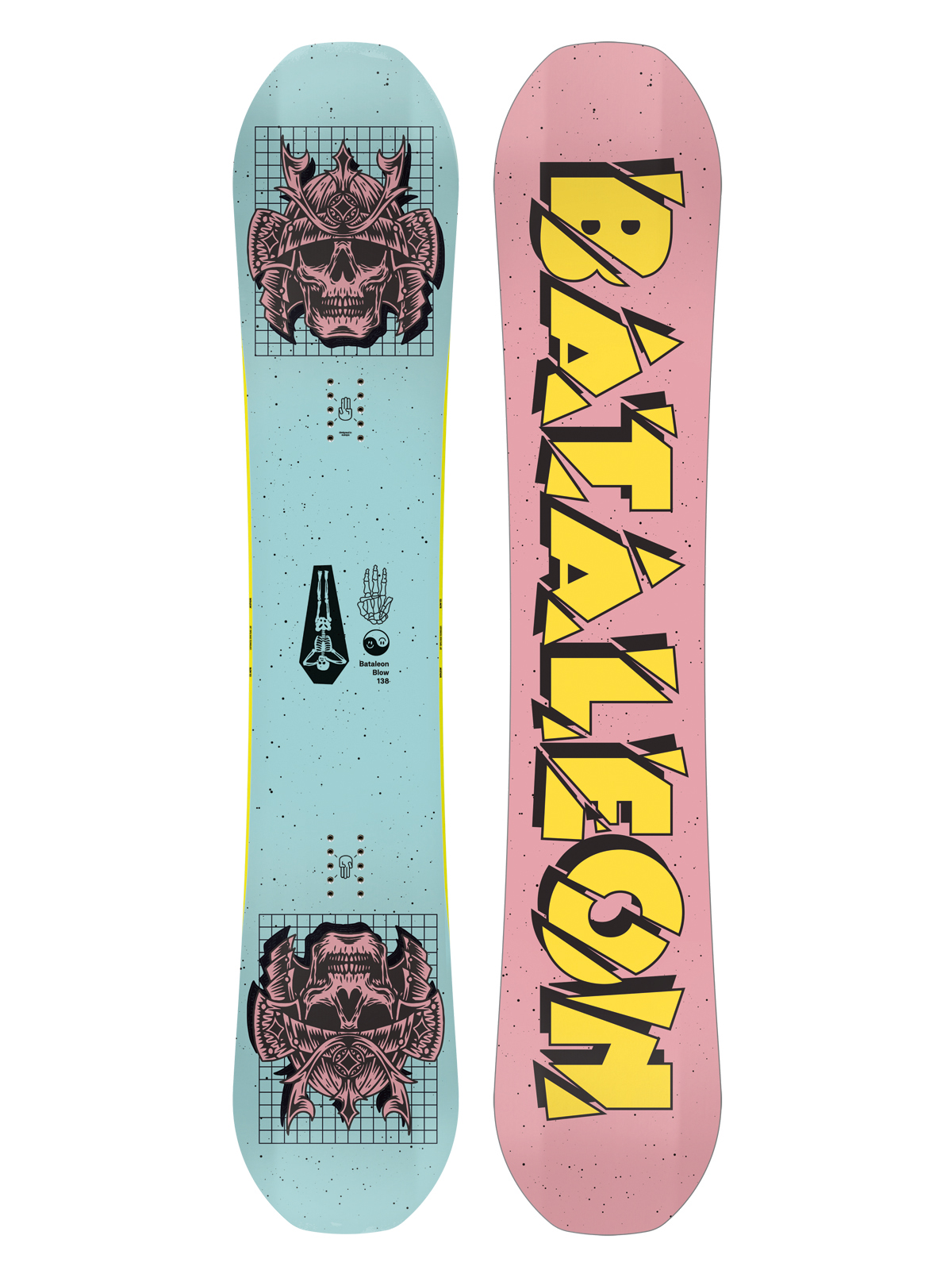Bataleon Blow Snowboard - multicolor (pink/yellow)