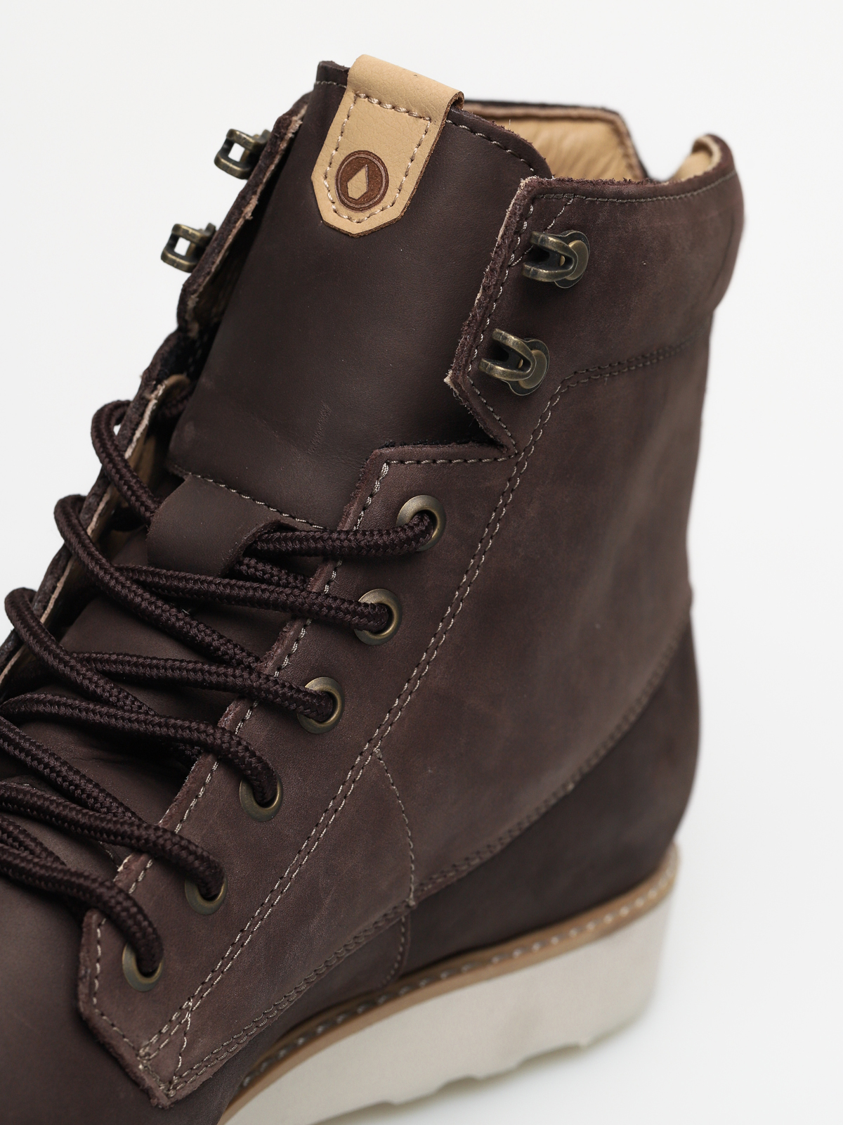 Volcom Smithington II Leather Lace Up Boots Men’s 10 Dark Brown Winter Fall Moto Volcom Shoes Smithington II - brown (cof) main image 3