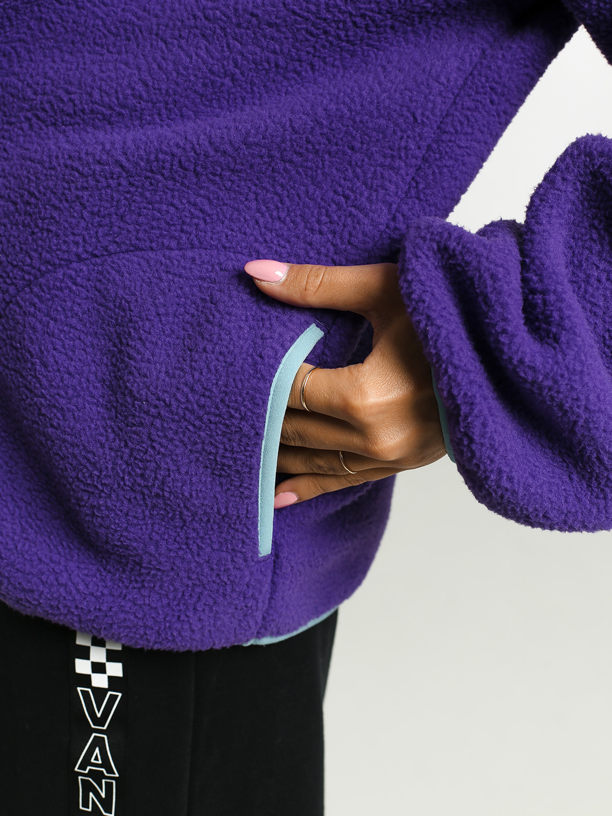 Womens Stussy Summit Half Zip Fleece (purple)