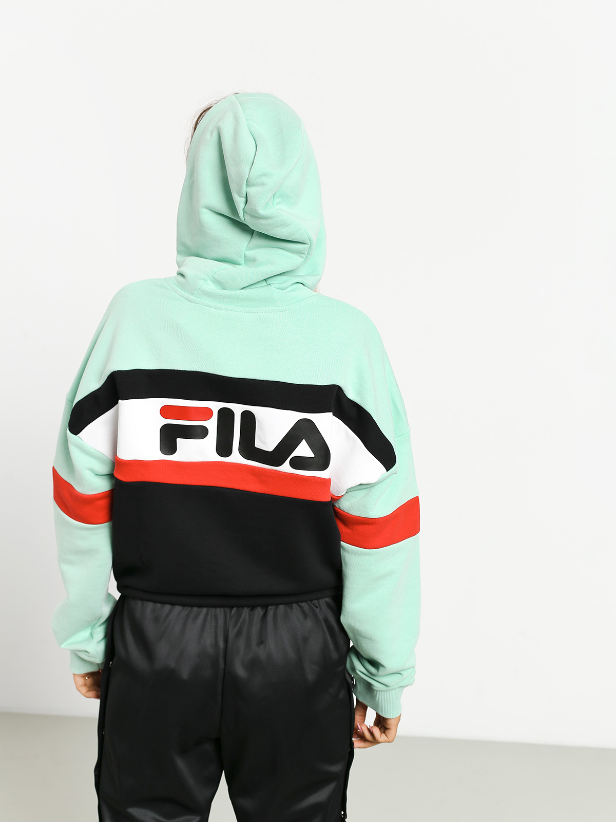 Fila Ella HD Hoodie Wmn (mist green/black/bright white/true red)