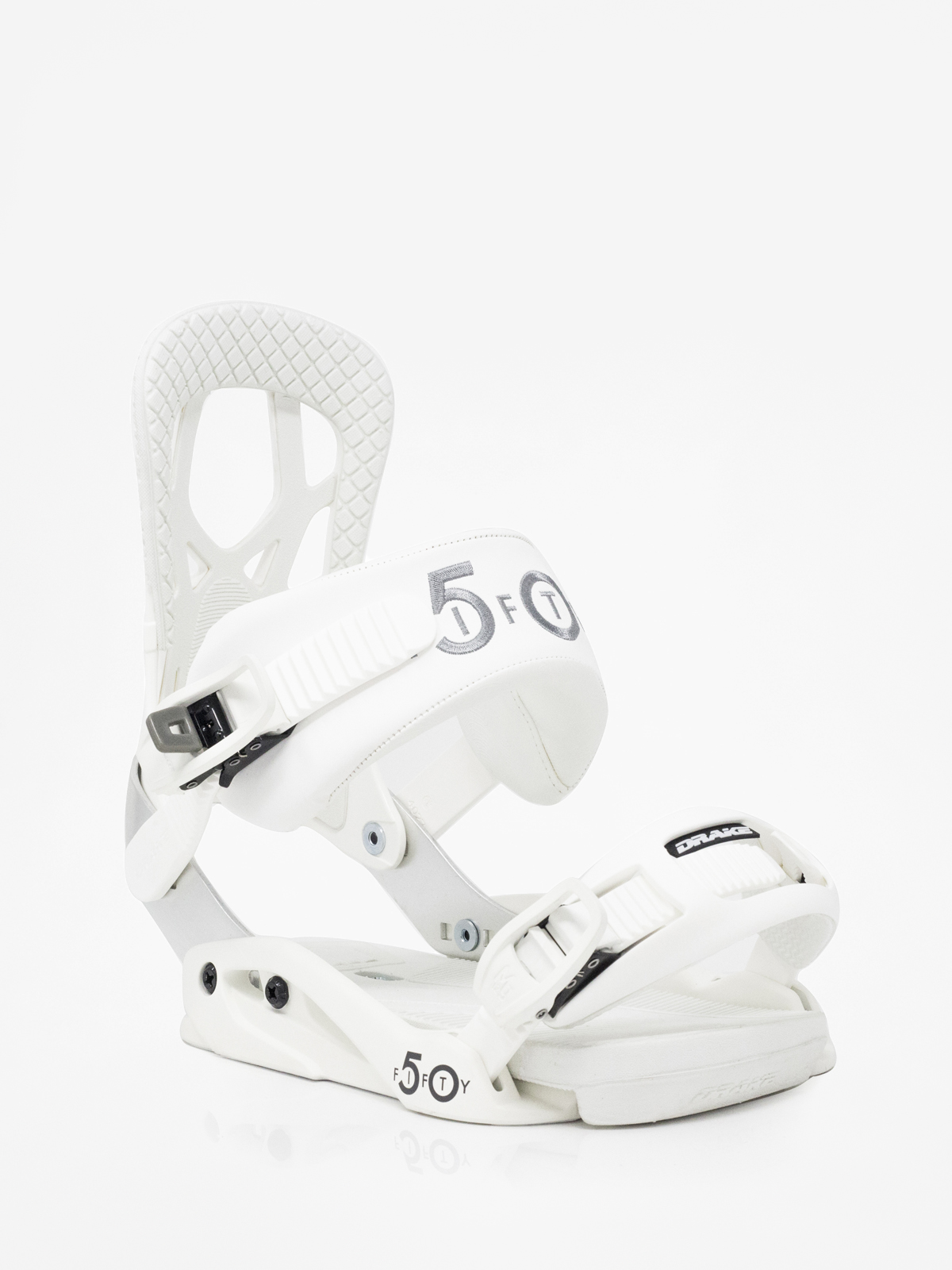 Mens Drake Fifty Snowboard bindings (white)