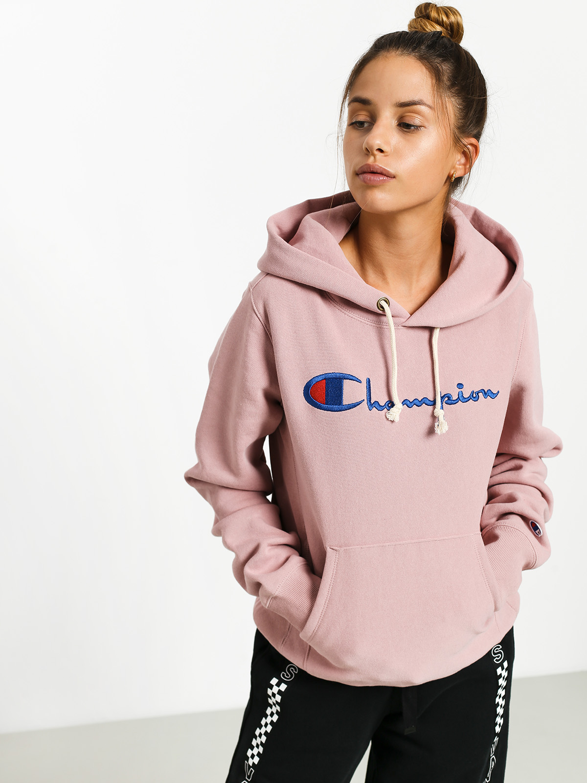 Champion Premium Reverse Weave Big Logo Hoodie Wmn (plmv)